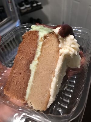 Mint julep cake. Was good but not outstanding. Not to sweet. at Half-Peach Bakery & Cafe in Louisville