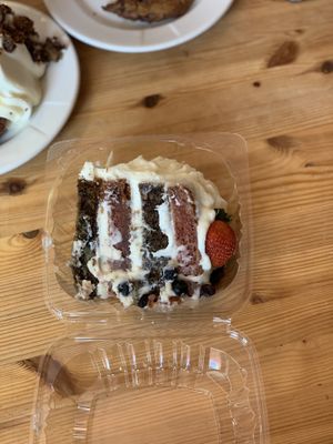 Strawberry Blueberry Cake at Half-Peach Bakery & Cafe in Louisville