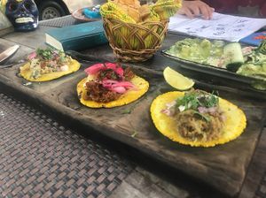 Taco Trio! at Charly's Vegan Tacos - Food Truck in Tulum