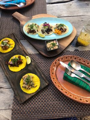 Taco time at Charly's Vegan Tacos - Food Truck in Tulum