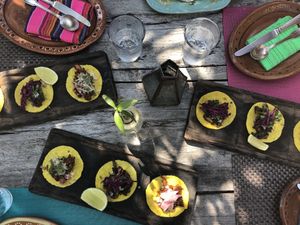 Amazing tacos at Charly's Vegan Tacos - Food Truck in Tulum