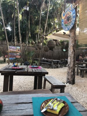so cute  at Charly's Vegan Tacos - Food Truck in Tulum