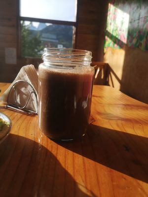 Chocó smoothie at Curcuma in El Chalten