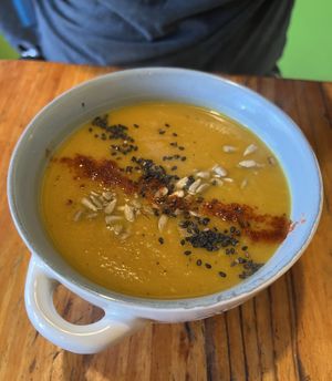 Sopa de calabaza / Pumpkin Soup  at Curcuma in El Chalten