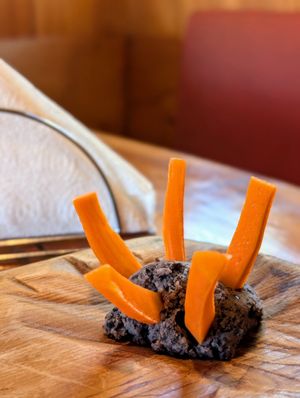 Welcome treat at Curcuma in El Chalten