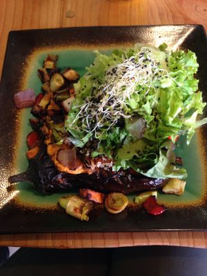 Stuffed eggplant at Curcuma in El Chalten