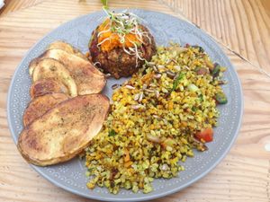 Burger 600 Peso at Curcuma in El Chalten