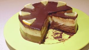 Layered Chocolate Orange Gateaux at Jo's Delights in Mellieha