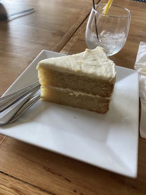 Moist and delish orange cake  at Root in Lancaster