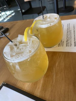 Green tea cocktail  at Root in Lancaster