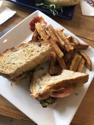 Avocado Reuben w great fries!!  at Root in Lancaster