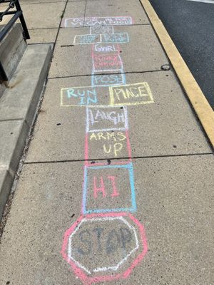 Cute hopscotch   at Root in Lancaster