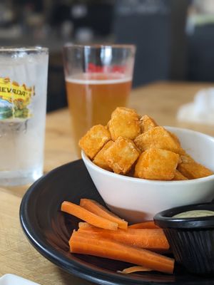 Buffalo tofu app at Root in Lancaster