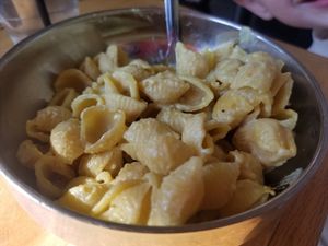 pesto mac n cheese at Root in Lancaster
