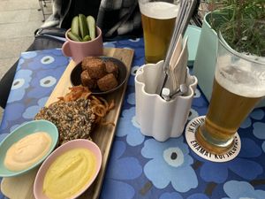 And beer  at Kohvik Must Puudel in Tallinn