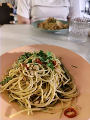 Pasta at Kohvik Must Puudel in Tallinn