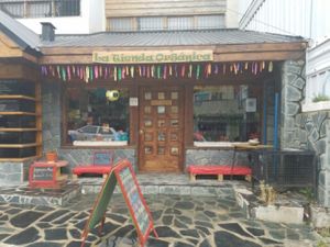 outside at La Tienda Organica in San Carlos De Bariloche