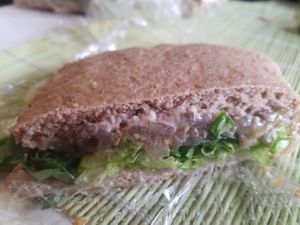 Vegan sandwich  at La Tienda Organica in San Carlos De Bariloche