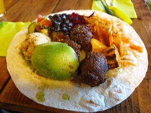 Vegan 'Huevos Racheros' at The Food Press in Almere