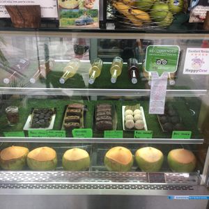 desserts counter at Yogi Cafe - Zen Retreat in Koh Samui
