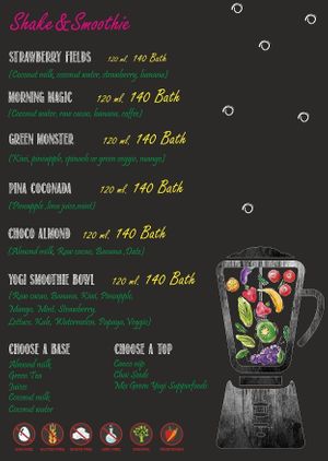 Smoothie yogi at Yogi Cafe - Zen Retreat in Koh Samui