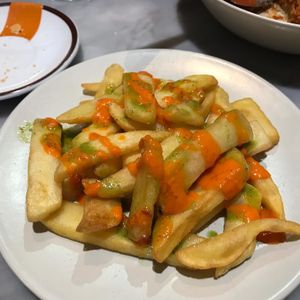 Special fries at Mini Circular Bar in Valladolid