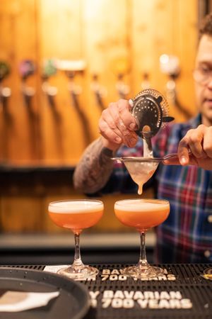 The bar is 100% vegan at The Old Workshop at Make No Bones in Sheffield