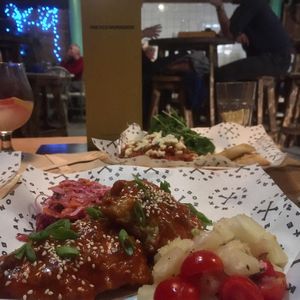 Tropical chicken at Make No Bones in Sheffield