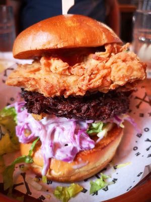 Tinsley Tower Burger at Make No Bones in Sheffield