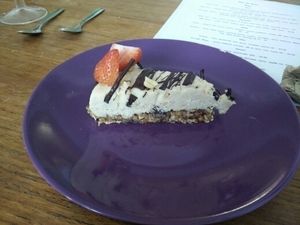 Peanut butter cheesecake at Make No Bones in Sheffield