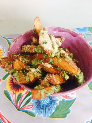 Parmesan chips at Make No Bones in Sheffield