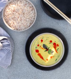 Sri Lankan coconut curry  at The Kitchen at Jaipur Modern in Jaipur