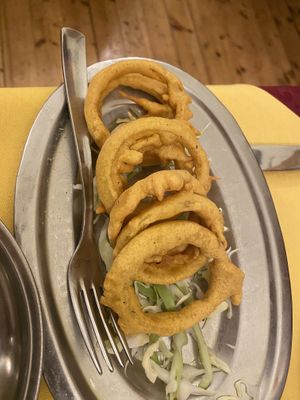 Onion rings   at Yoga Ristorante Indiano in Trieste