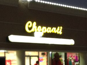 outside at Chopaati in Decatur