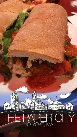  Vegan Eggplant Grinder on Gluten Free Roll at Pizza D'Action in Holyoke