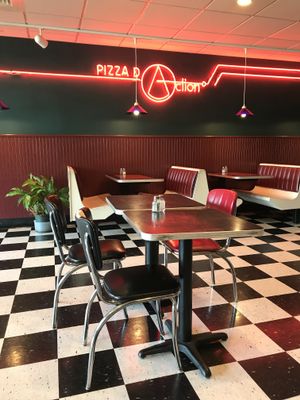The cutest little diner at Pizza D'Action in Holyoke