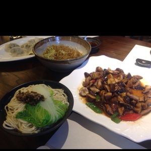 upstairs dishes at Wenshu Temple Restaurant 心香 in Chengdu