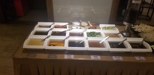 Sauces for hot pot at Wenshu Temple Restaurant 心香 in Chengdu