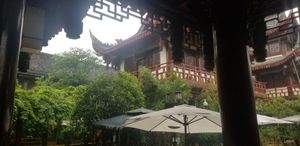 View from restaurant at Wenshu Temple Restaurant 心香 in Chengdu