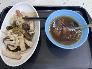 Different braised dishes (together $100) + Angelican soup ($40)  at Fou Shi Yuan in Tainan