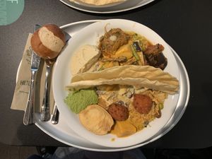 My lunch buffet  at Hiltl - Dachterrasse in Zurich