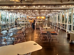 Interior at Hiltl - Dachterrasse in Zurich