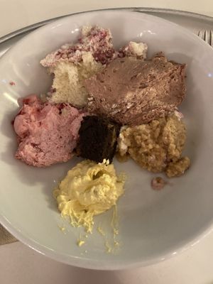 So much dessert!  at Hiltl - Dachterrasse in Zurich