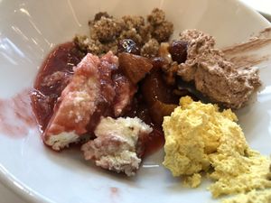 dessert   at Hiltl - Dachterrasse in Zurich