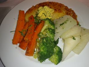 שכחתי איך קוראים לזה אבל היה טעים at Hiltl - Dachterrasse in Zurich