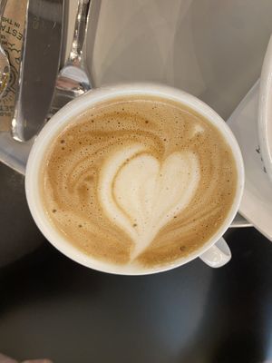 Vegan Cappuccino  #Veganuary at Hiltl - Dachterrasse in Zurich