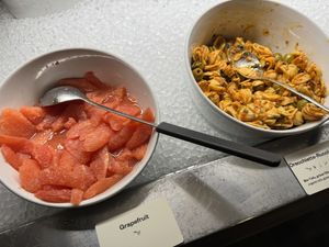 grapefruit & noodles  at Hiltl - Dachterrasse in Zurich