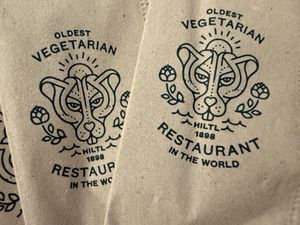 paper towel  at Hiltl - Dachterrasse in Zurich