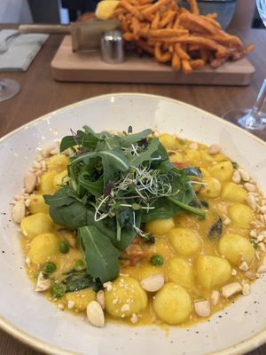 Gnocci  at Hiltl - Dachterrasse in Zurich