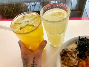 lemonades at Hiltl - Dachterrasse in Zurich